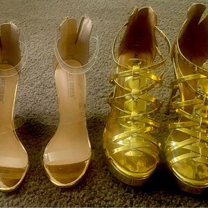 I’m selling heels, wedges and boots.